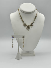 Ensemble de collier Floraison d'Argent