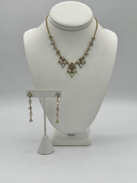 Ensemble de collier Floraison d'Argent