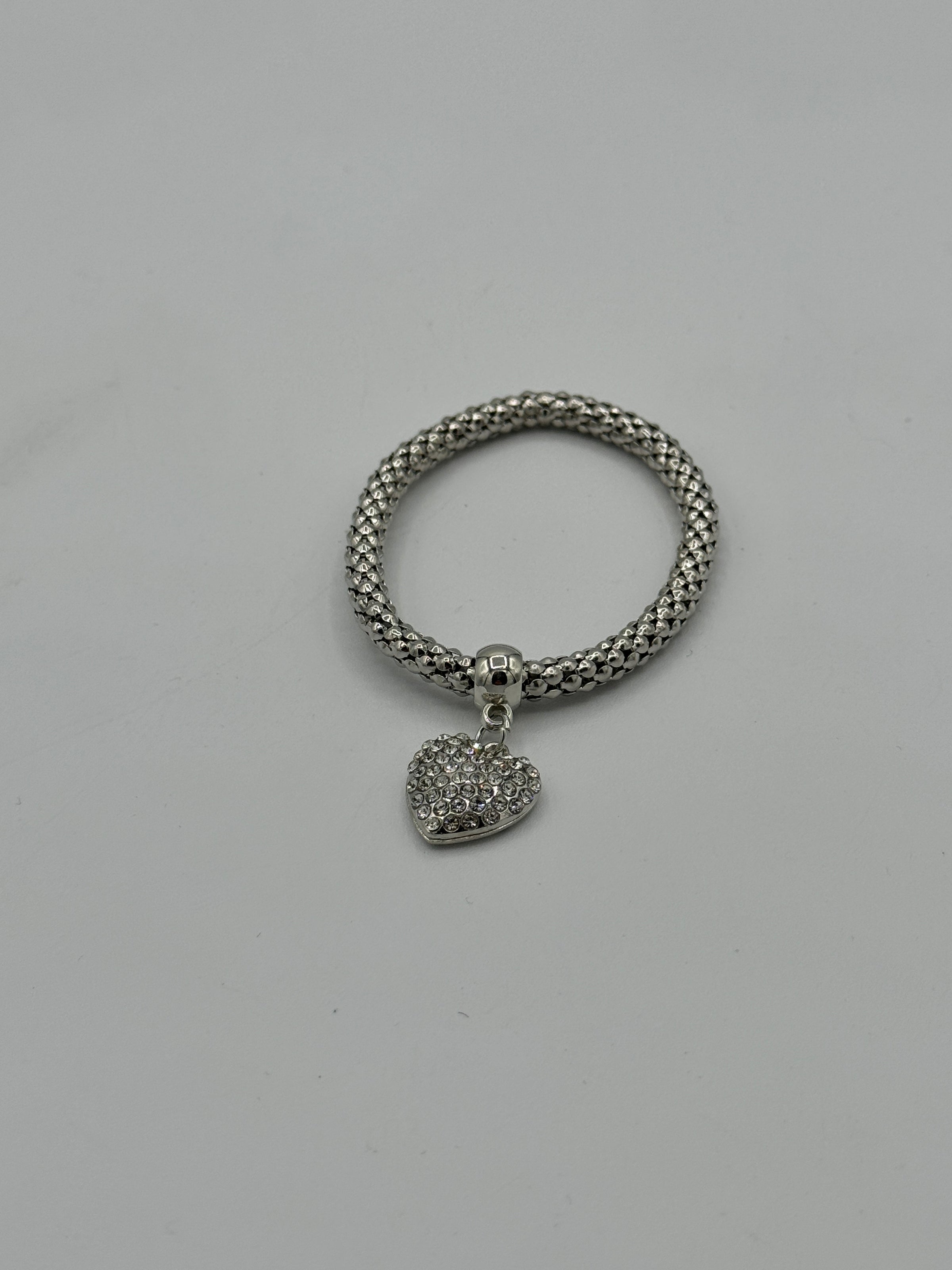 Tres Chic 3pc Bracelet with Heart Bracelet