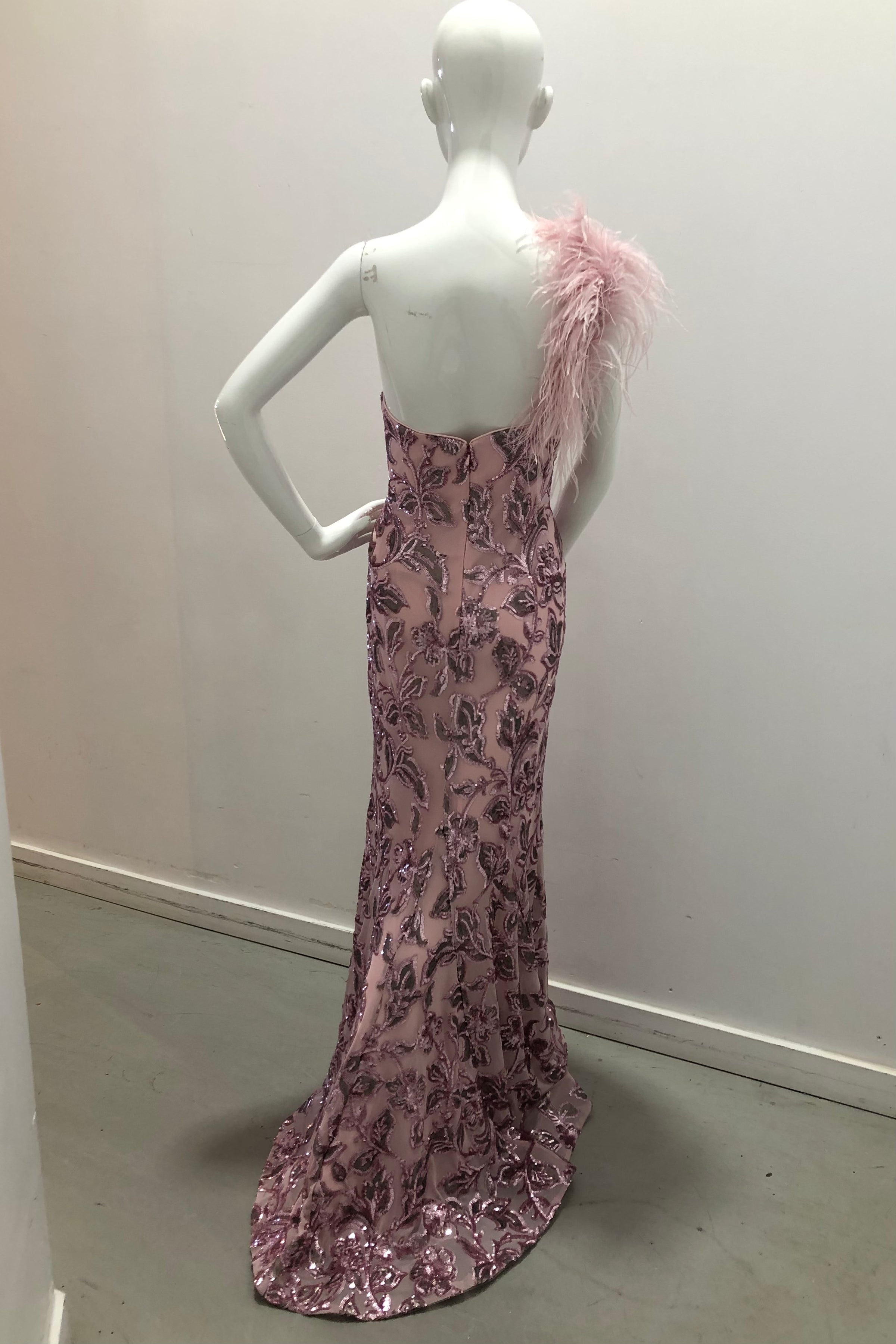 jovani feather mermaid dress Jovani JB07360 - Long Mermaid Dress