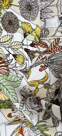 Safari Garden Silk Scarf