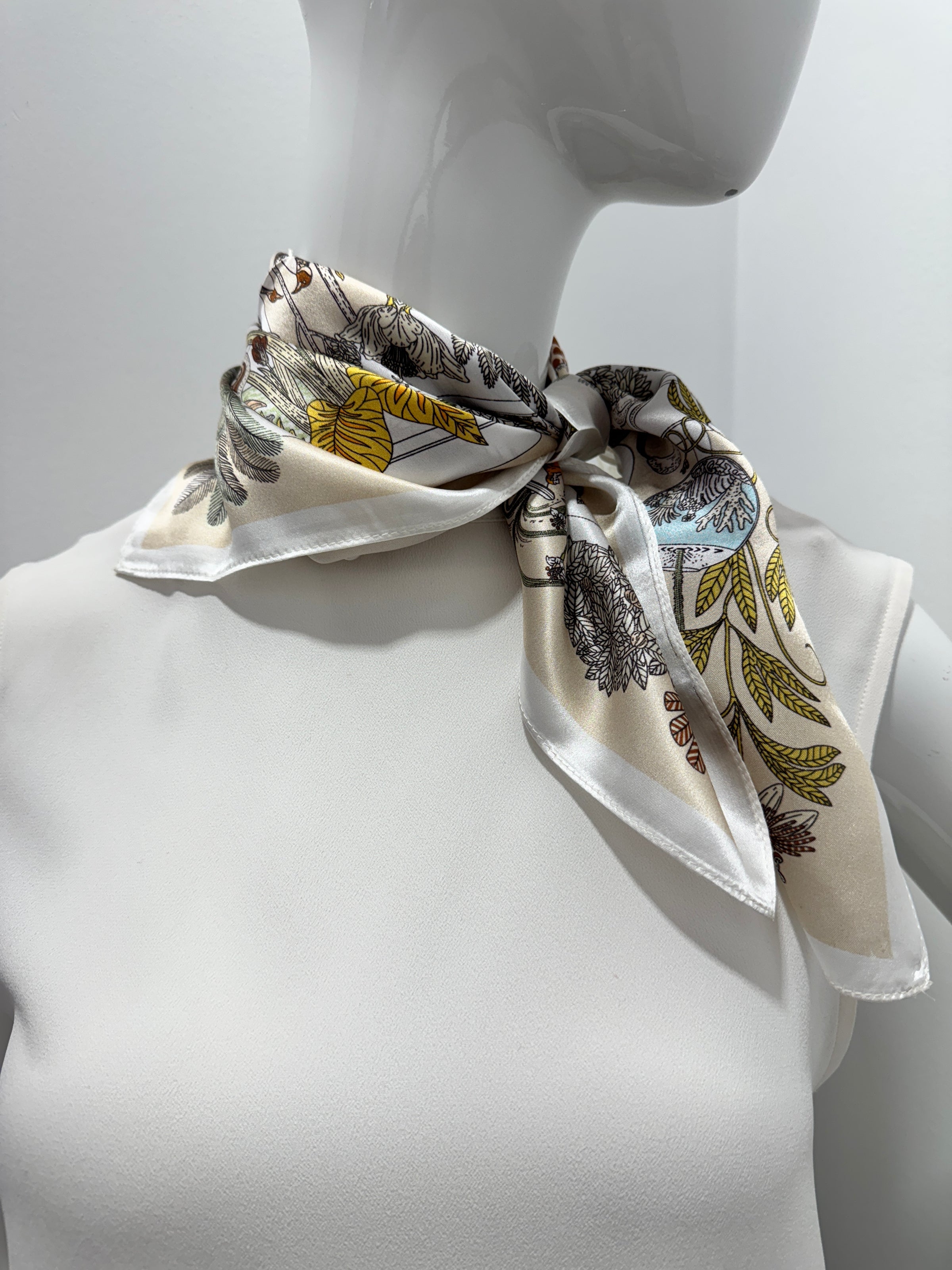 Safari Garden Silk Scarf