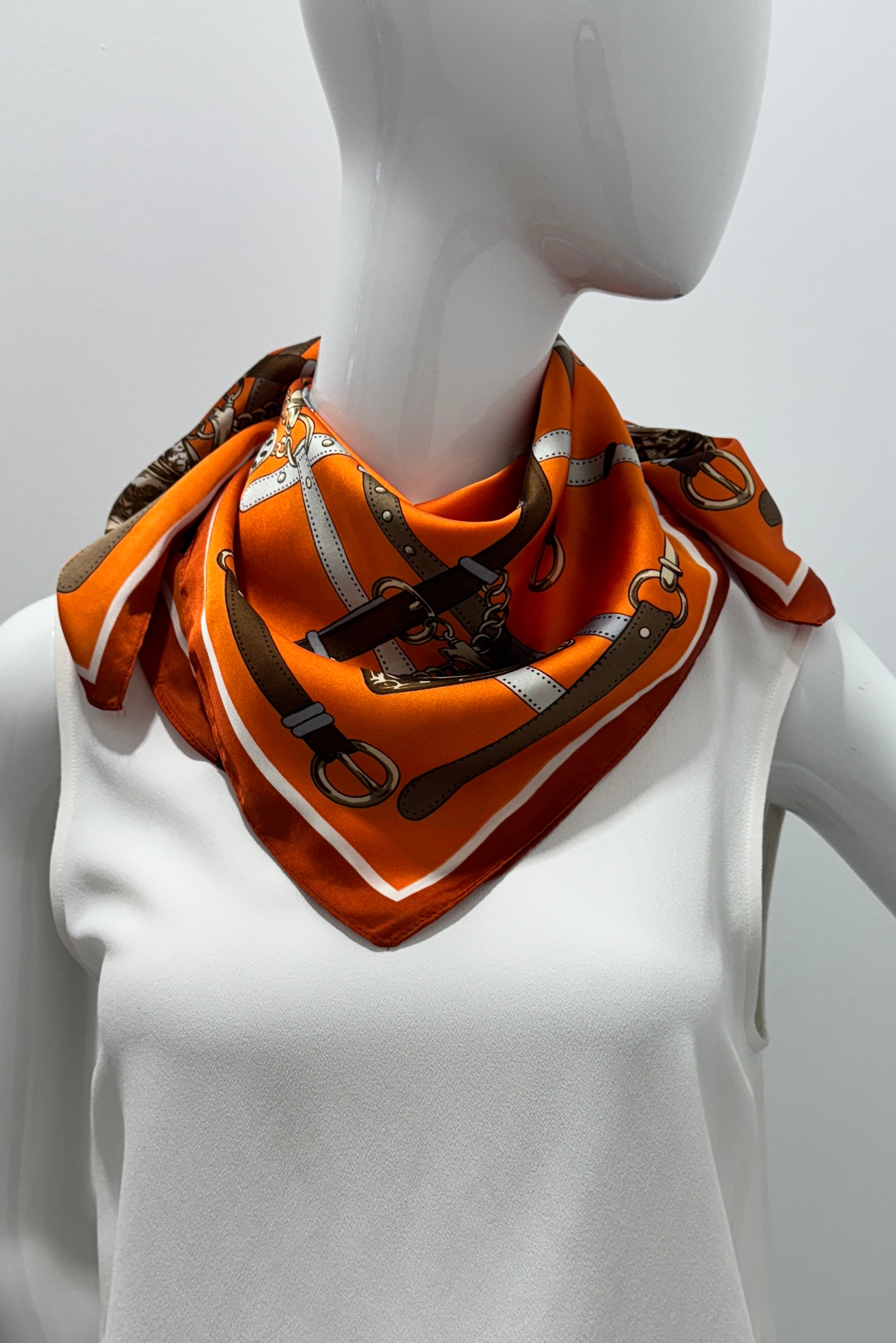Equestrian Charm Silk Scarf