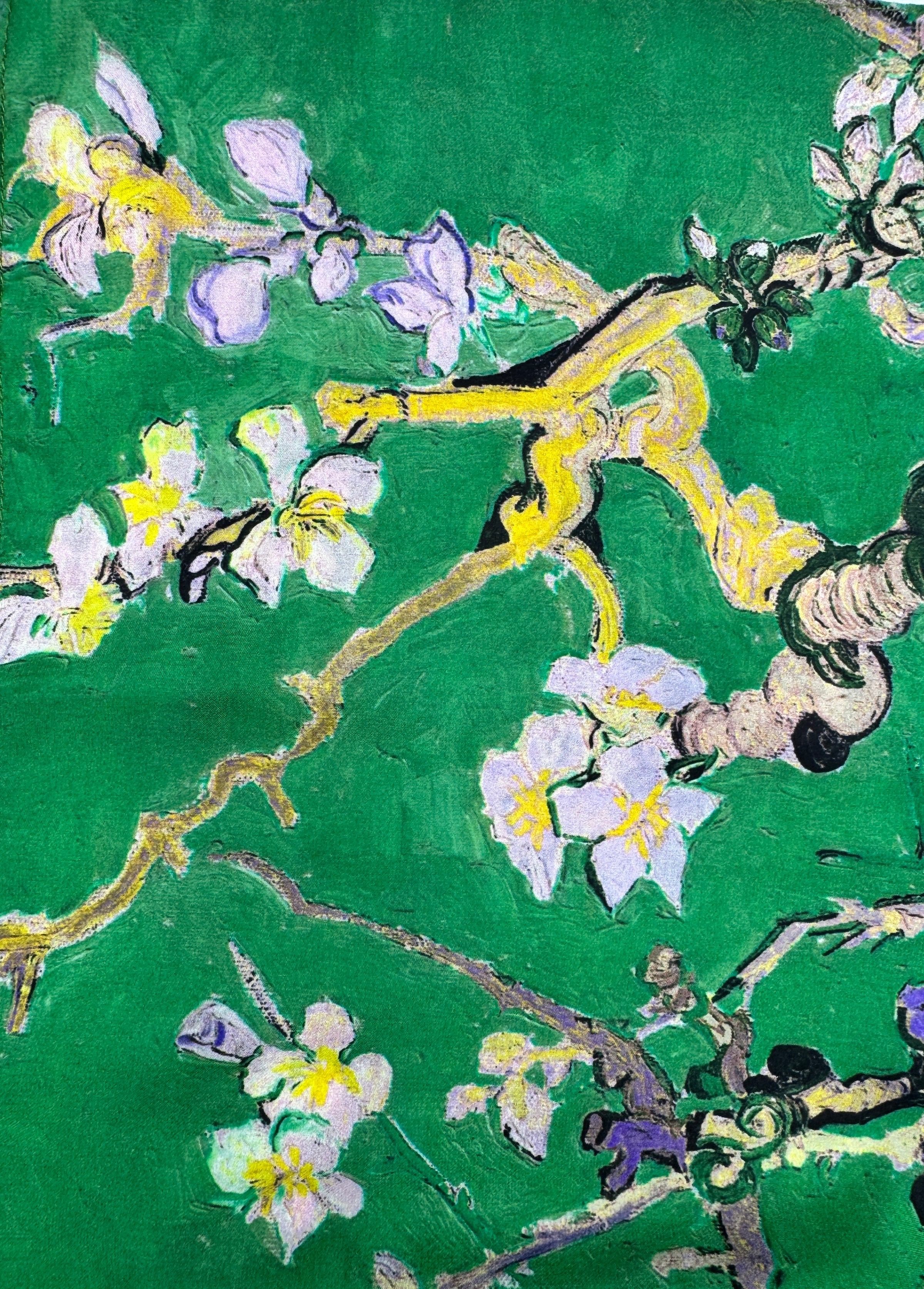 Almond Blossom Silk Scarf