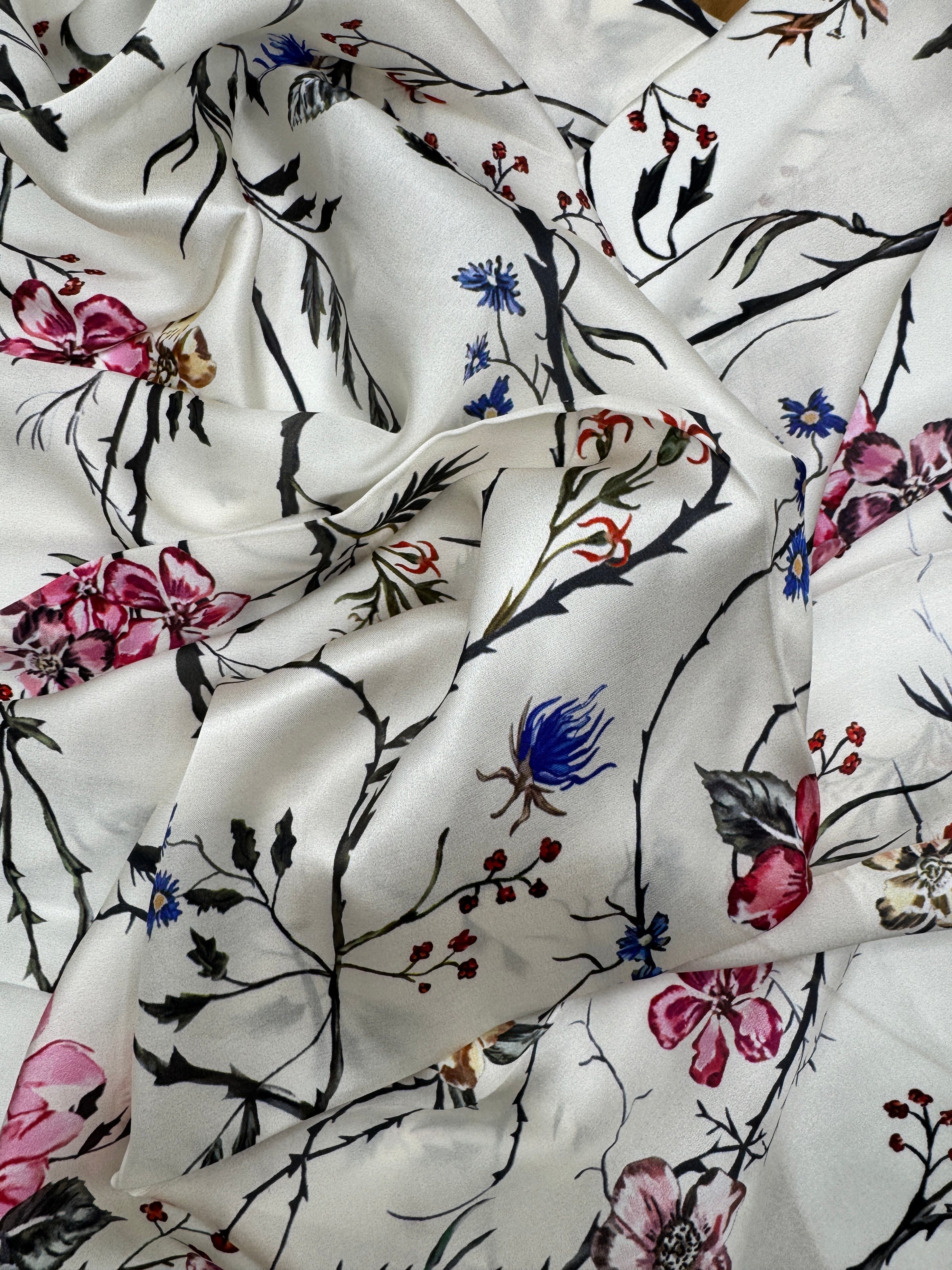 Wildflower Elegance Silk Scarf