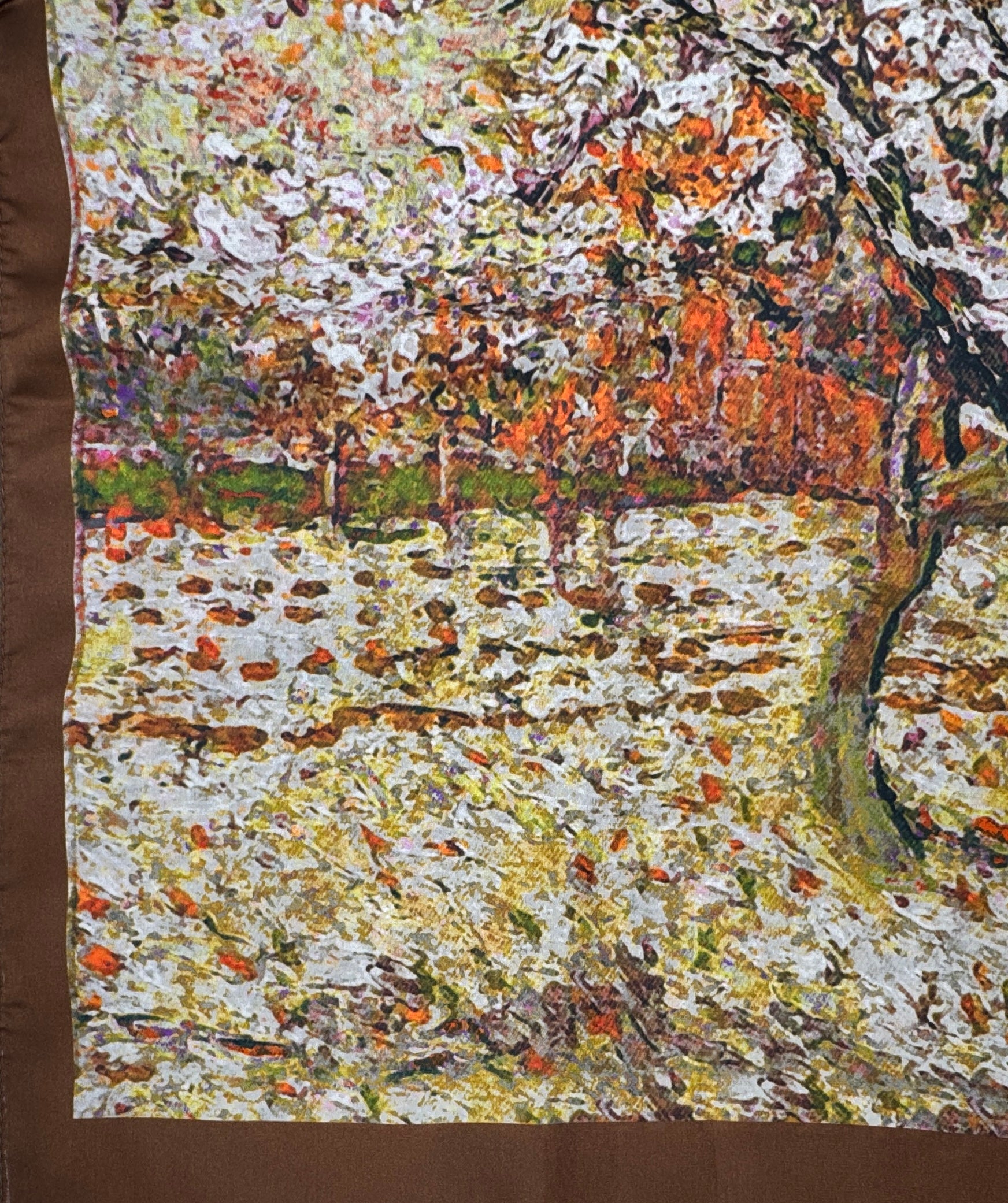 Autumn Whisper Silk Scarf