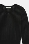Frame Sheer Stripe Sweater