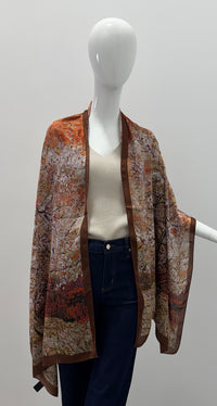 Autumn Whisper Silk Scarf