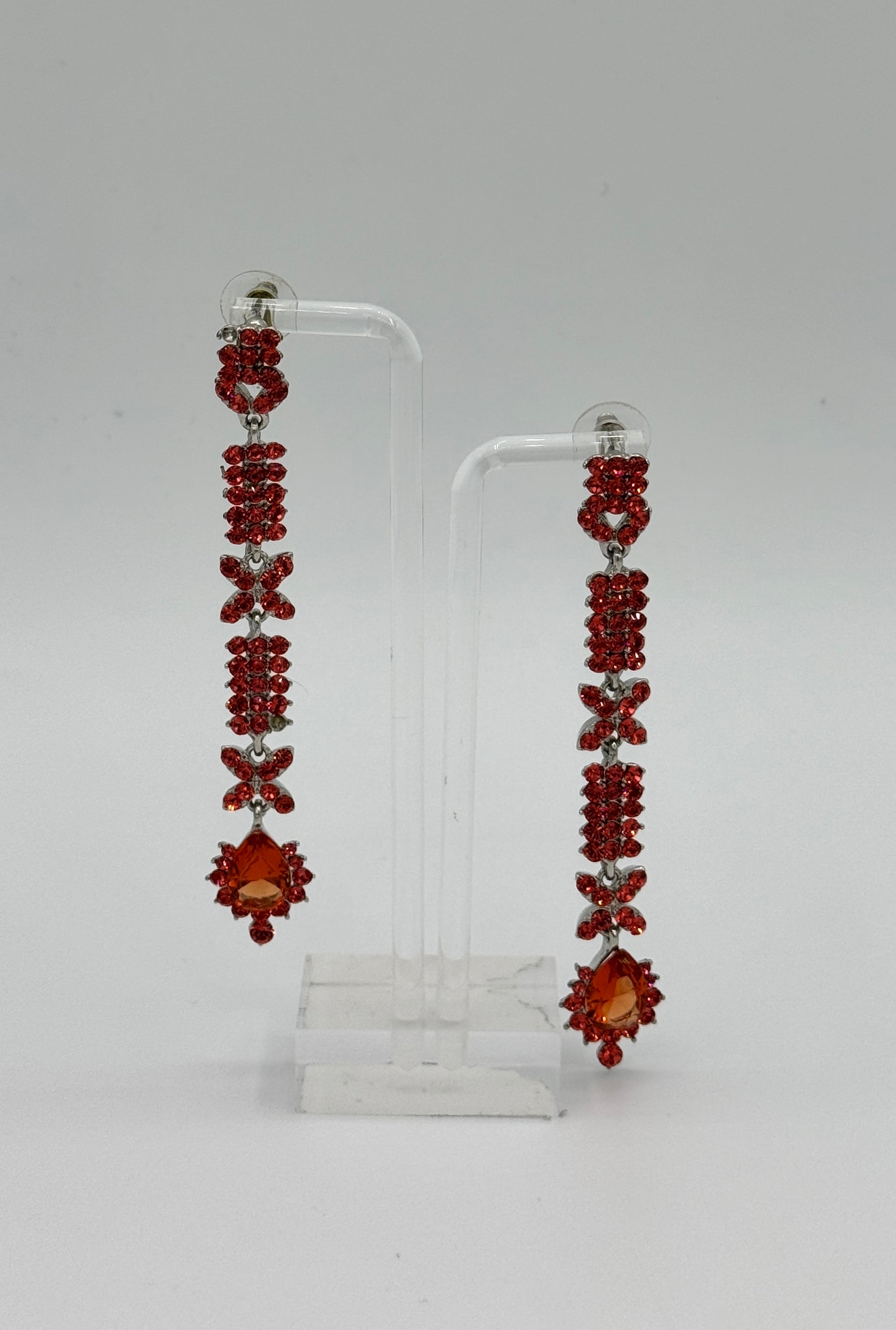 Boucles d'oreilles Tres Chic corail/orange