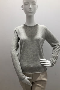 Majestic Filatures Cashmere Long Sleeve Crewneck Gray
