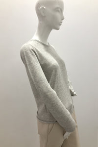 Majestic Filatures Cashmere Long Sleeve Crewneck Gray