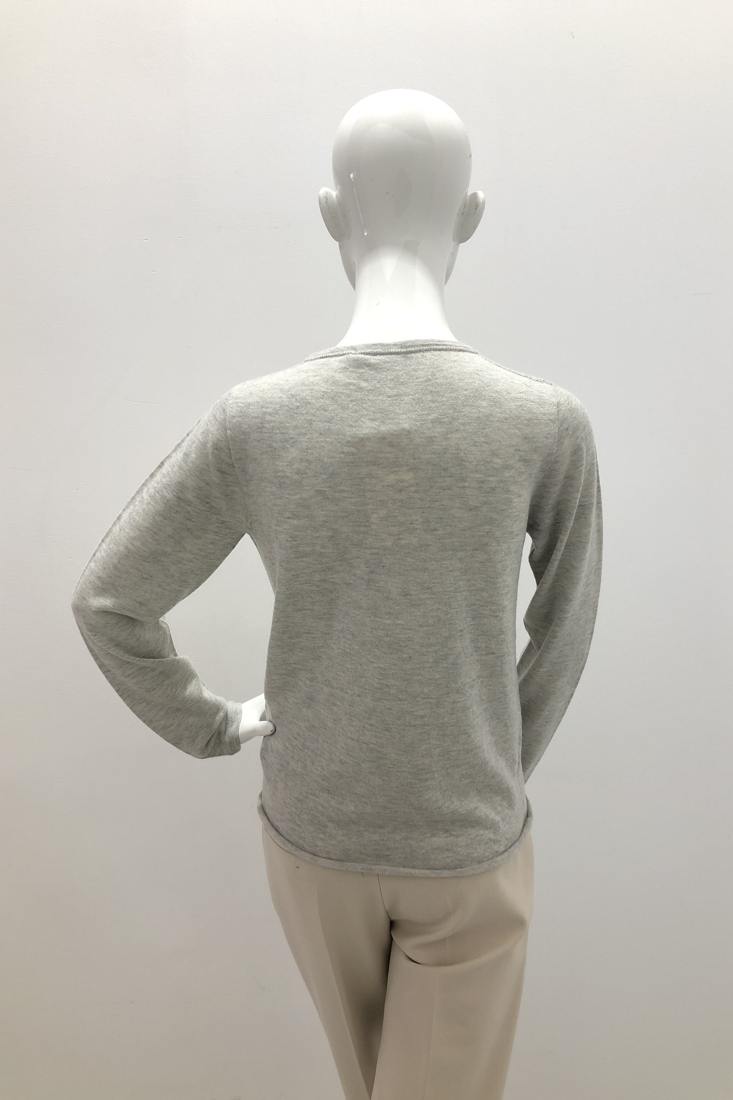 Majestic Filatures Cashmere Long Sleeve Crewneck Gray