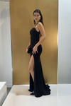 Eclipse Strappy Slit Gown