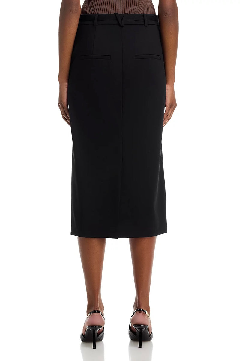Veronica Beard Hoffman Belted Skirt