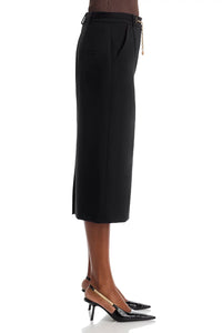 Veronica Beard Hoffman Belted Skirt