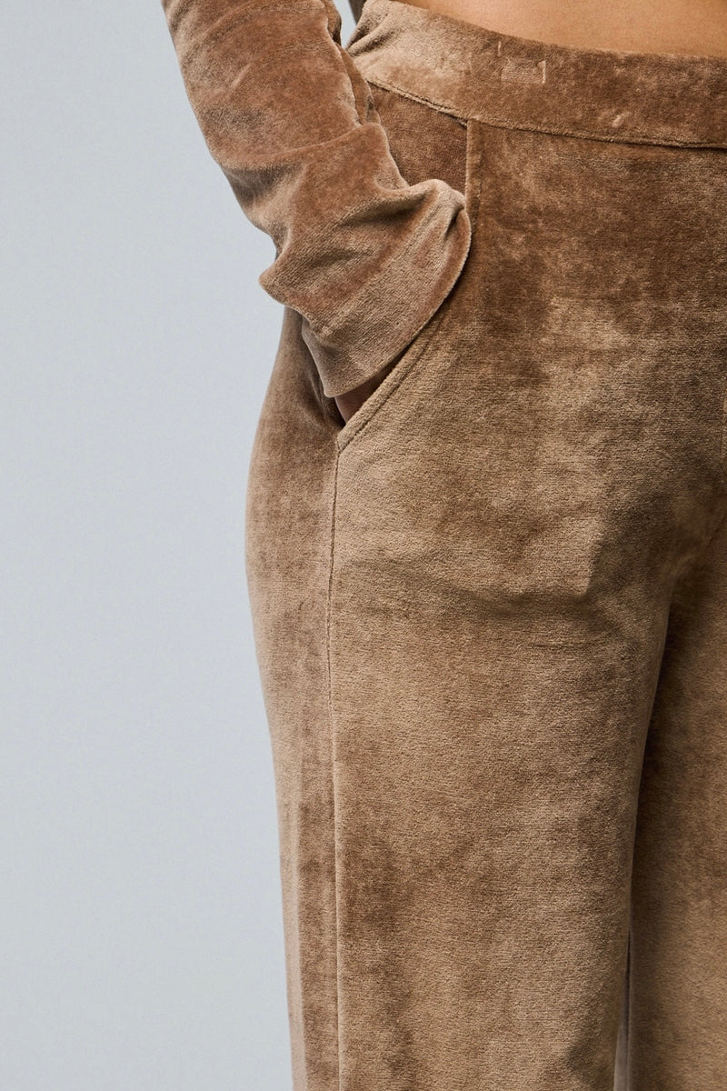 Pantalon large en velours Majestic Filatures