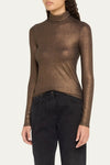 Majestic Filatures Soft Touch Metallic Turtleneck