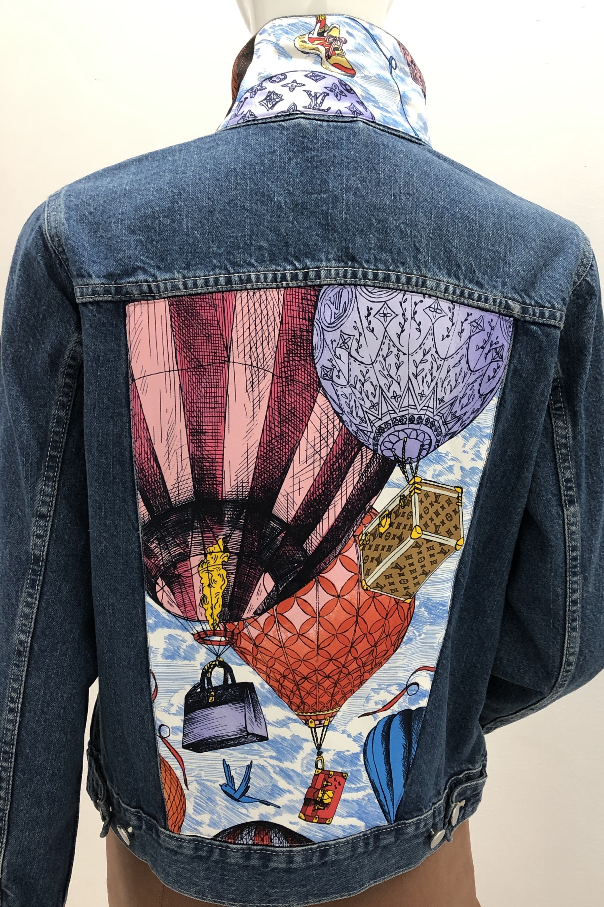 Ascend Apparel LV Travel Blue Denim Jacket