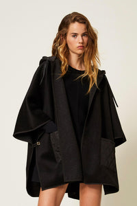 Poncho en maille Twinset avec poches