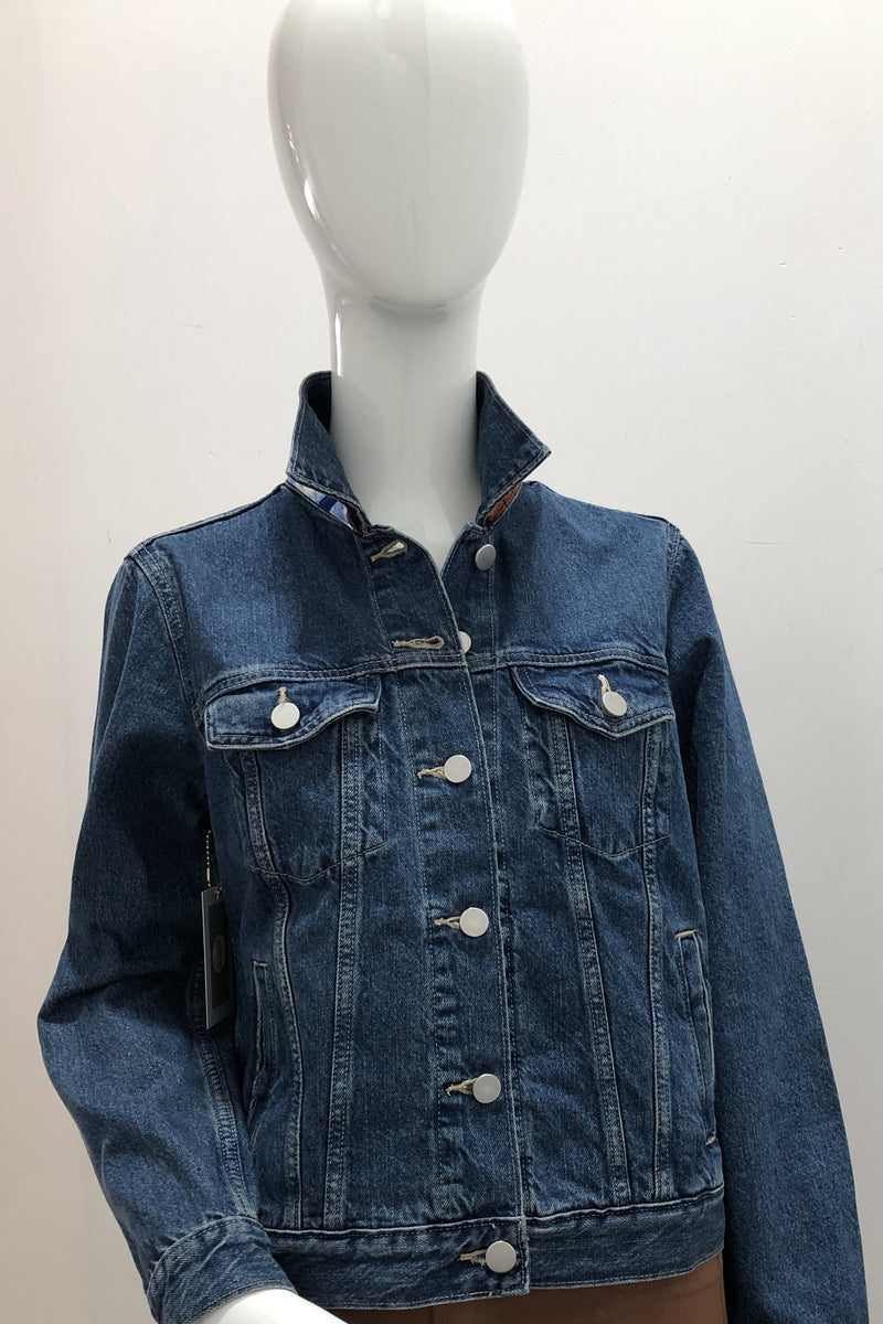 Ascend Apparel LV Travel Blue Denim Jacket