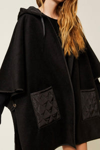 Poncho en maille Twinset avec poches