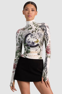 Alice & Olivia Haut à col roulé Delaina