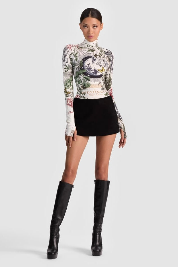 Alice & Olivia Haut à col roulé Delaina