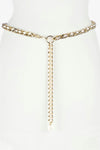 Brave Leather Doone Simple Chain Belt Marble