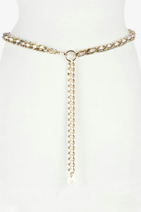 Brave Leather Doone Simple Chain Belt Marble