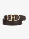 Ceinture Brave Leather Kasi Marron