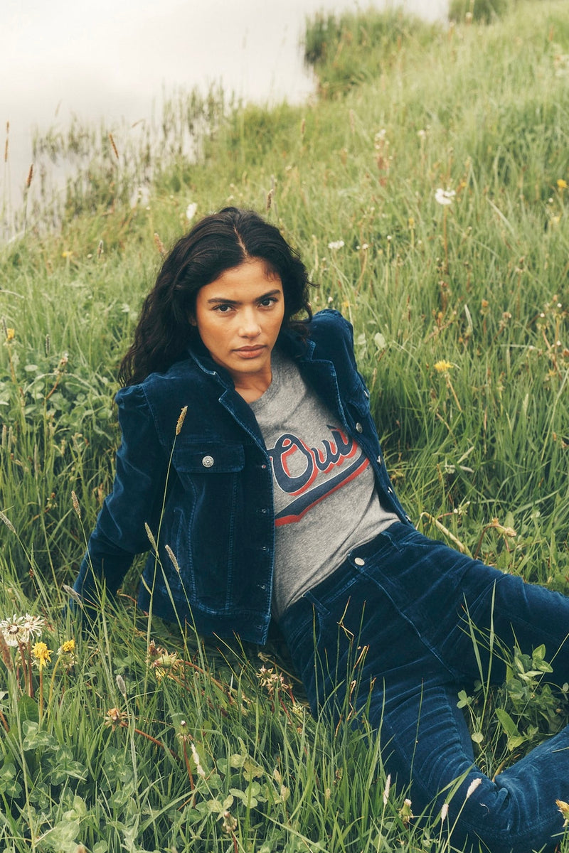 Veste Deryn en Denim Velours Cinq à Sept