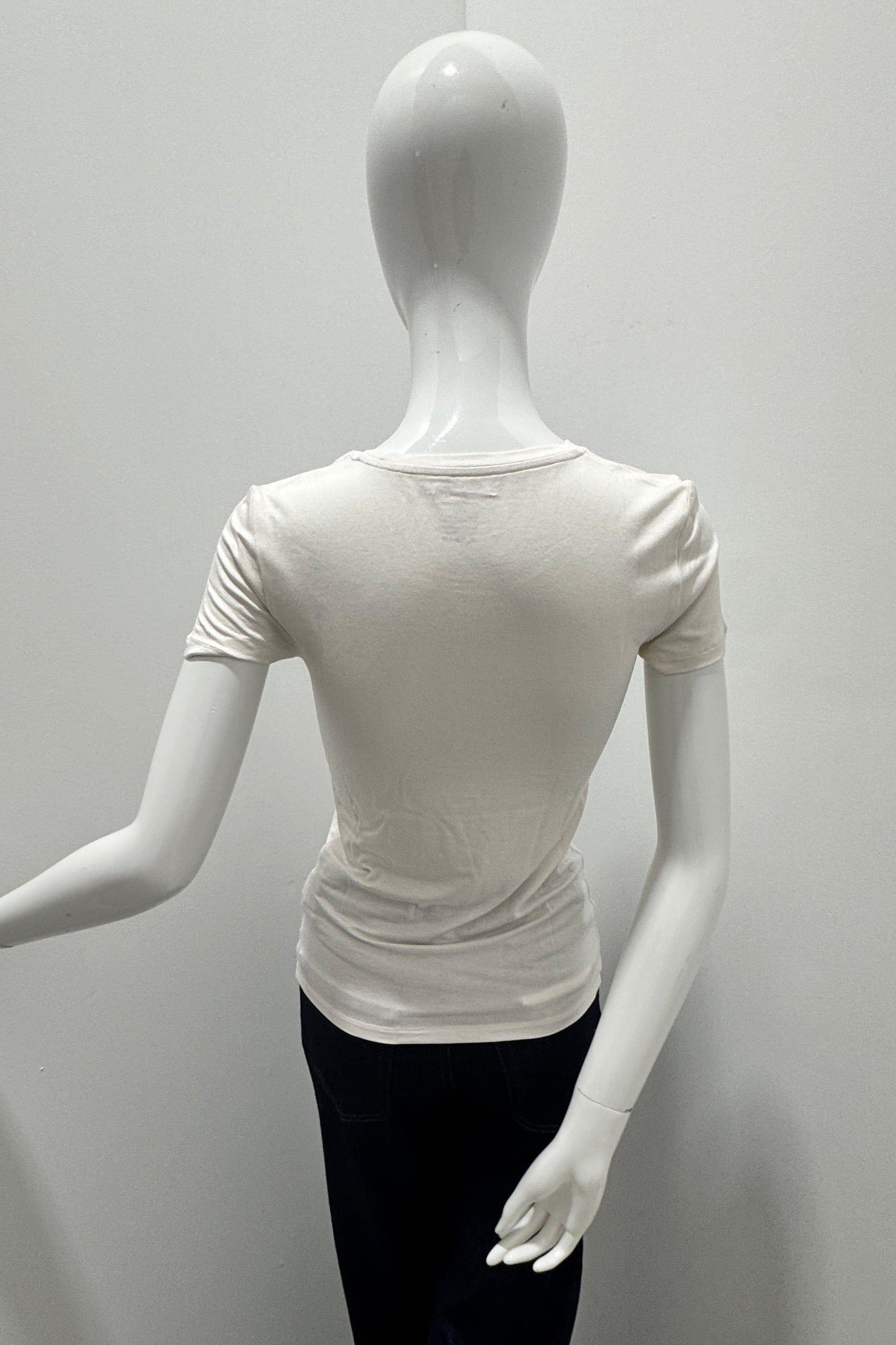 Majestic Filatures Soft Touch S/S Pull ras du cou crème