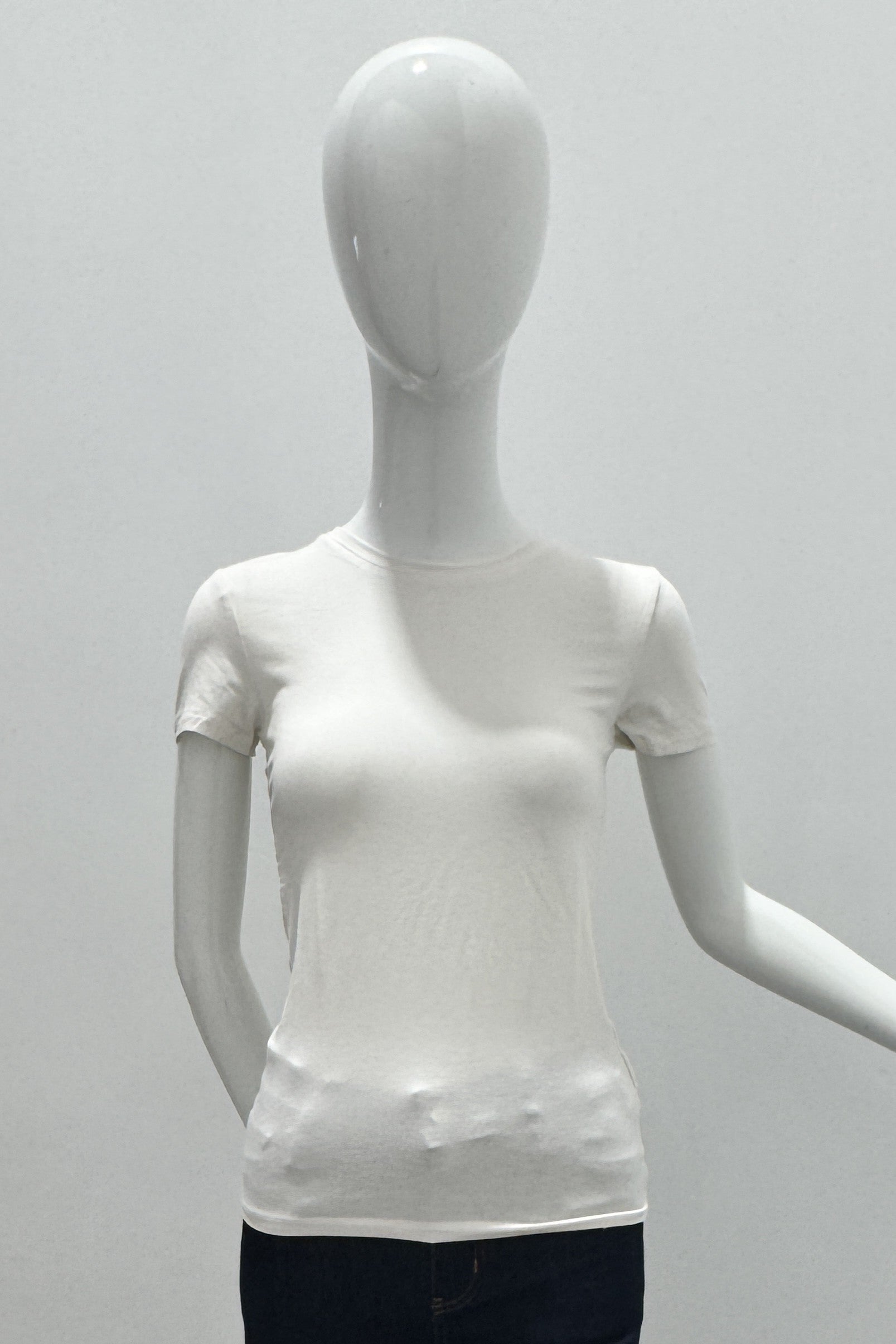 Majestic Filatures Soft Touch S/S Pull ras du cou crème