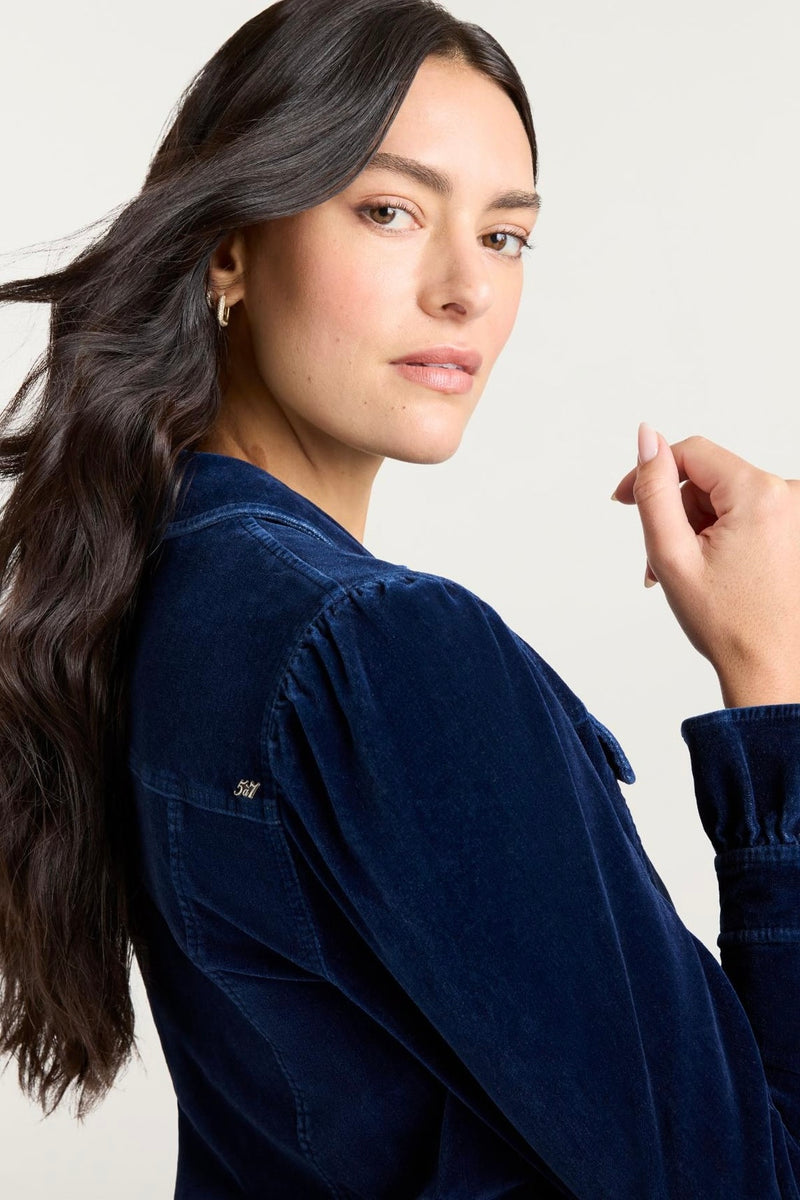 Veste Deryn en Denim Velours Cinq à Sept