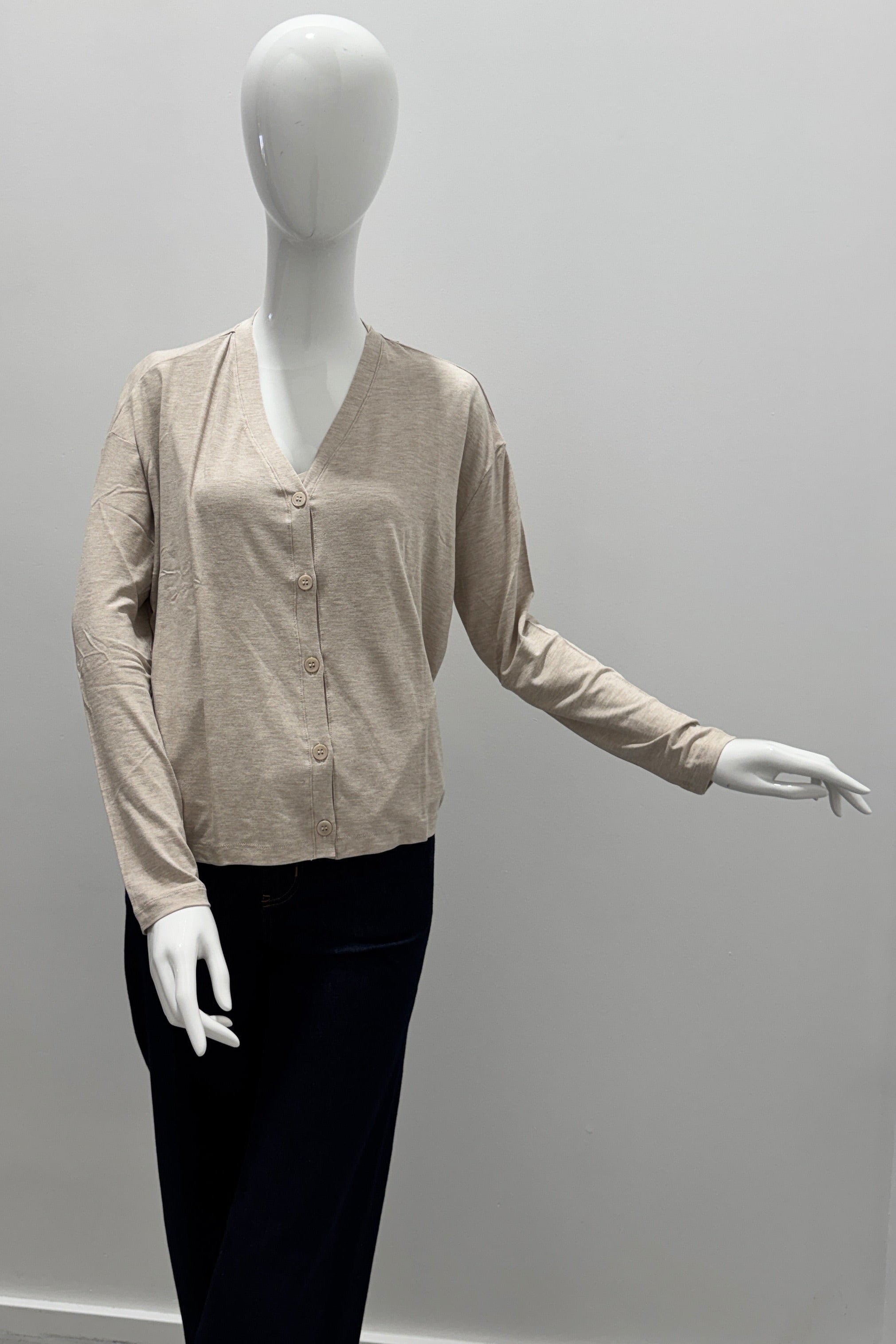 Cardigan Majestic Filatures toucher doux Écru Chine