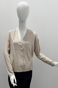 Cardigan Majestic Filatures toucher doux Écru Chine