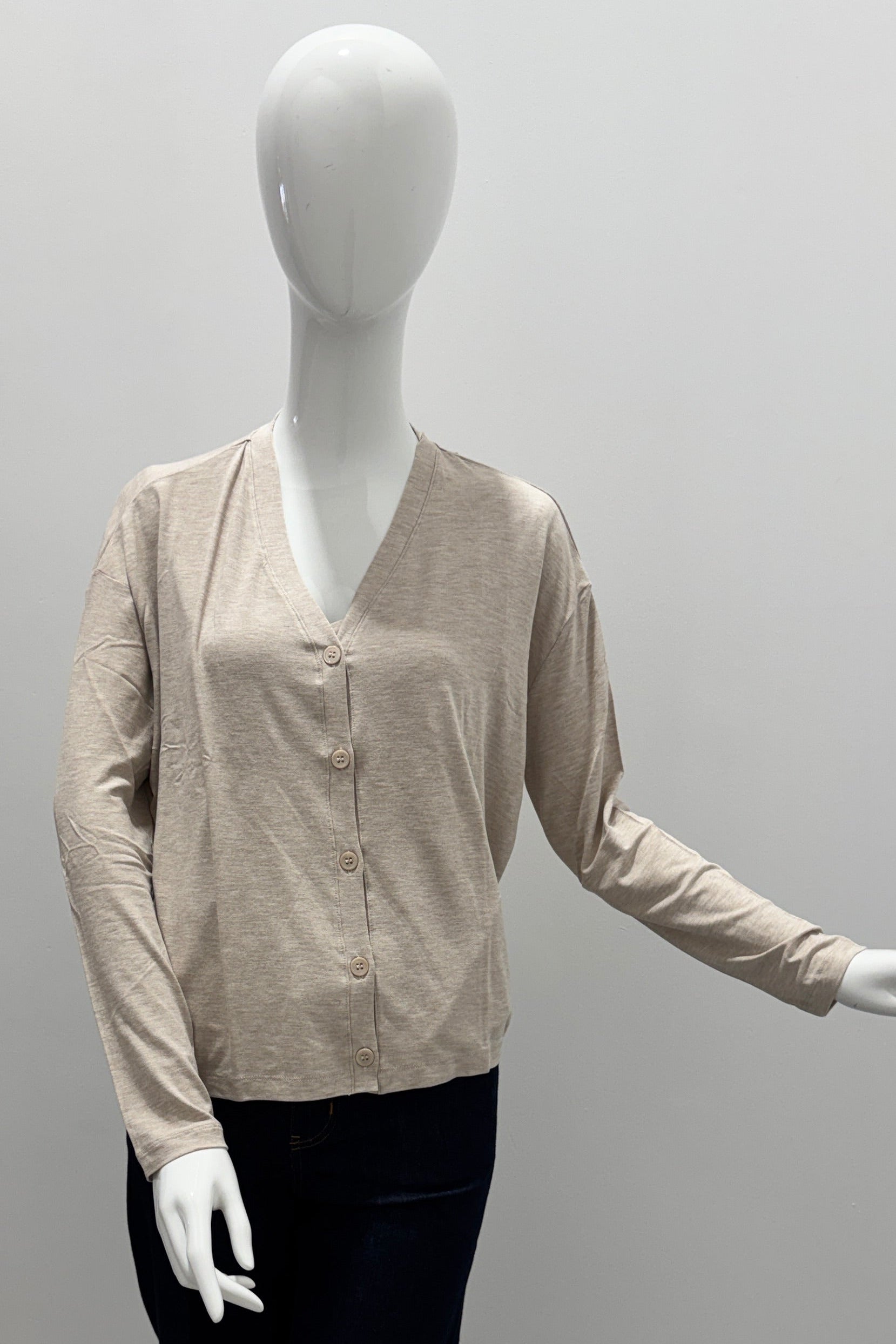 Cardigan Majestic Filatures toucher doux Écru Chine