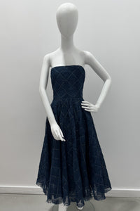 Theia Robe Cocktail en Tulle Texturé Anna