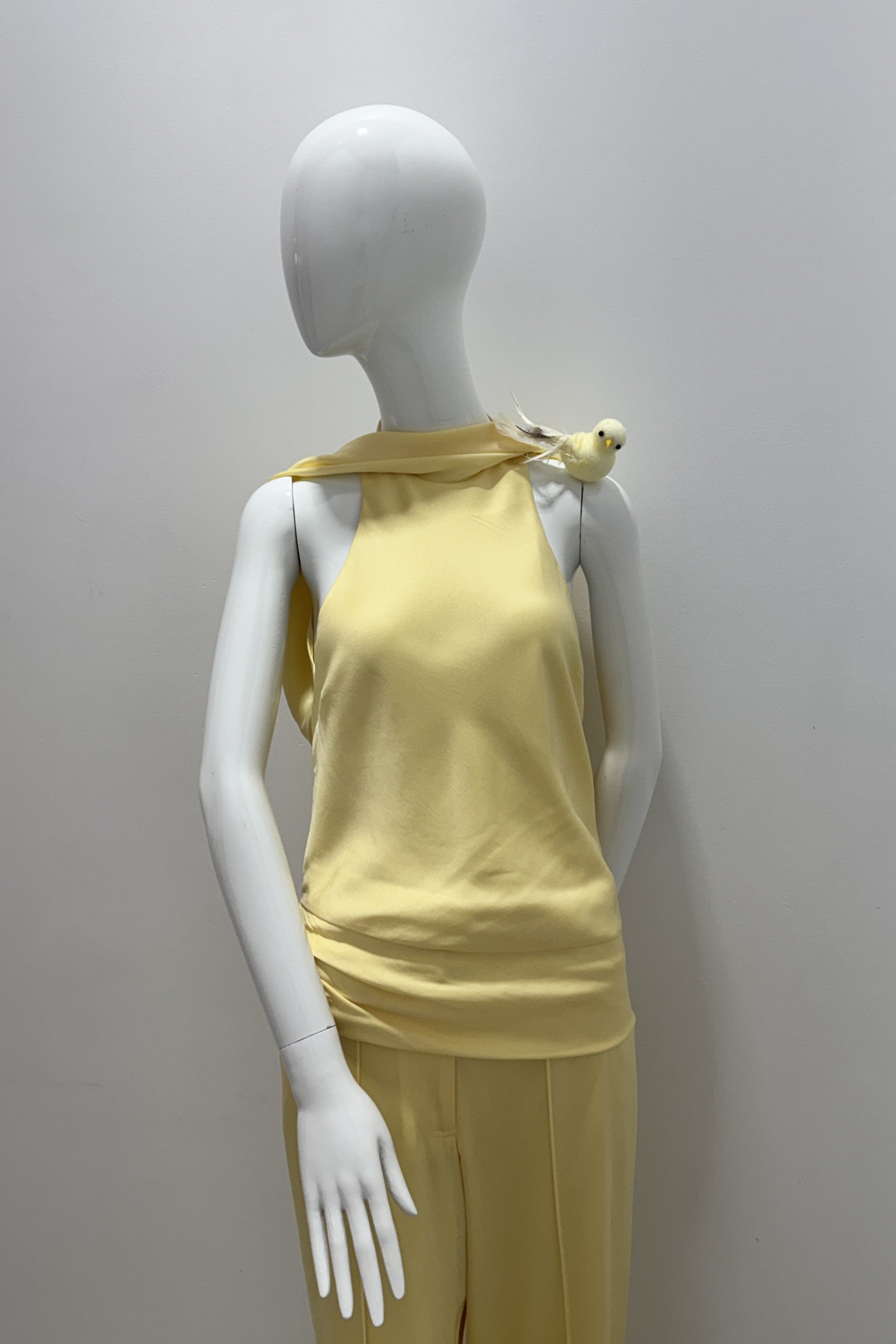 Haut cape en satin Simkhai Samira