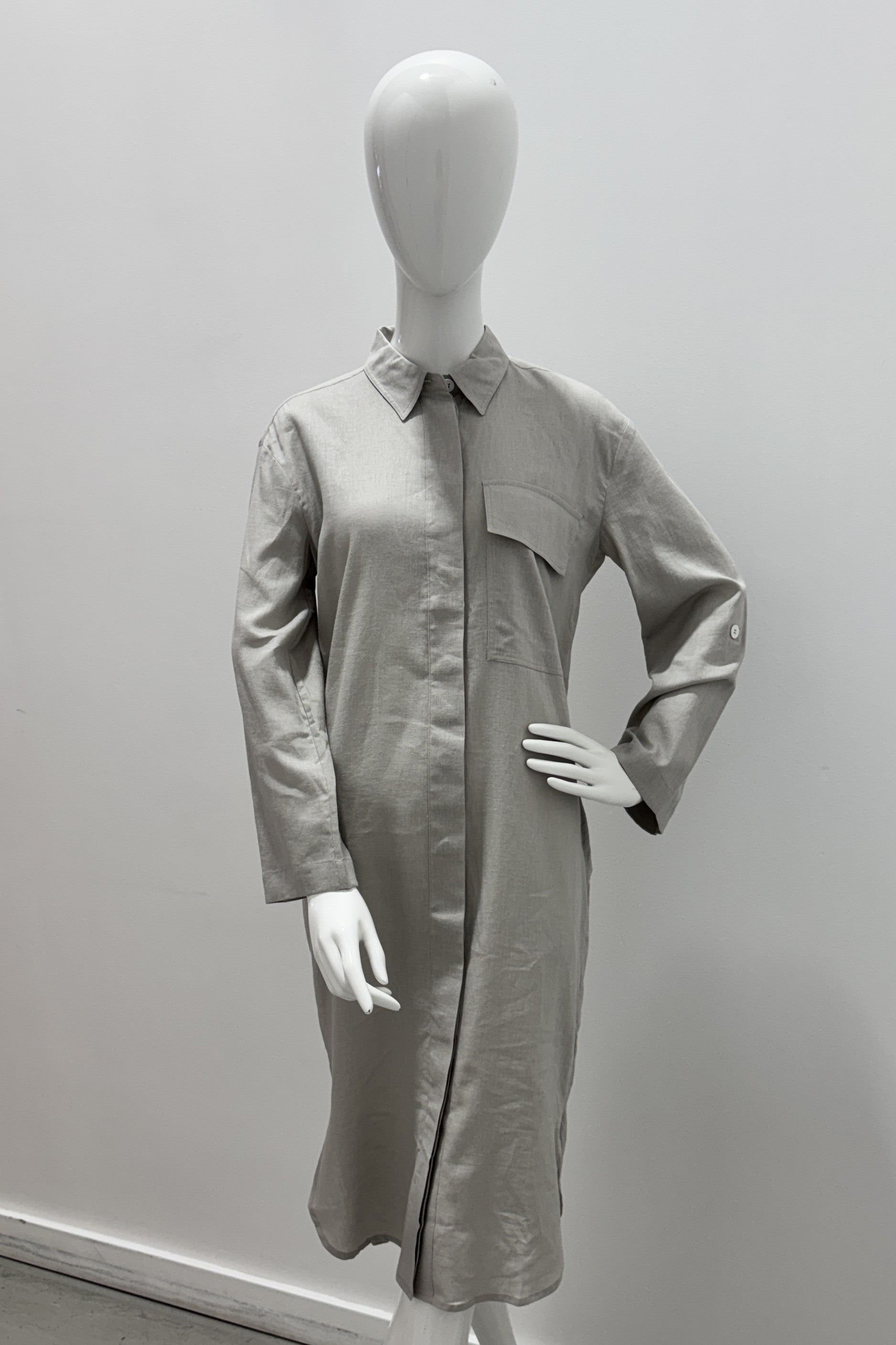 Mary N Max Linen Blouse Dress in Grès