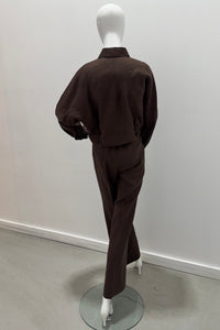 Purotatto Kimono Crop Jacket Cocoa-Chain