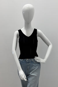 Purotatto V-Neck Tank Top Black
