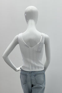 Purotatto V-Neck Tank Top White
