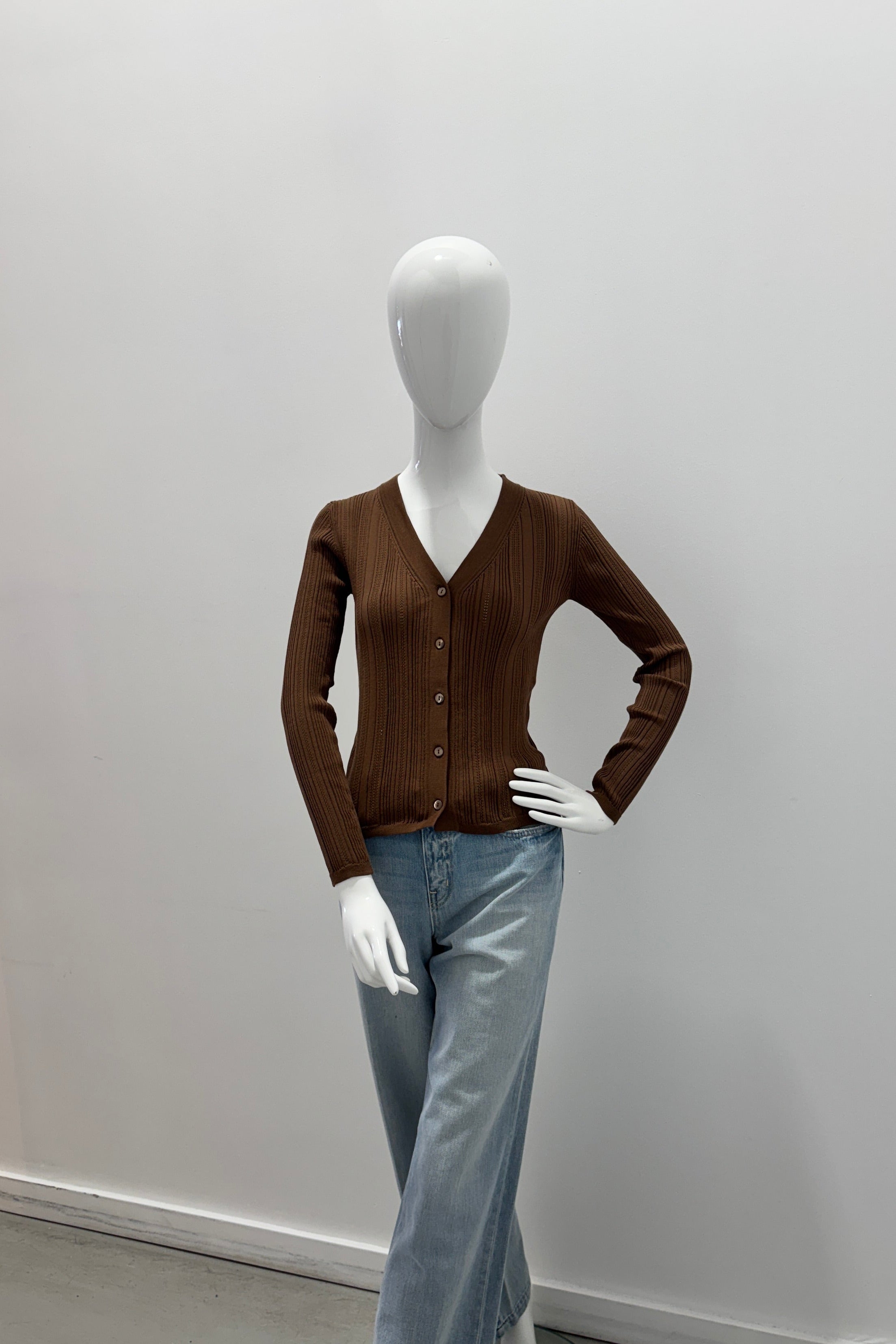 Purotatto Cardigan Marron