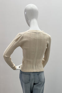 Purotatto Cardigan en Coton Craie