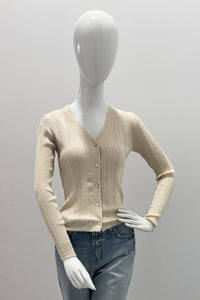 Purotatto Cardigan en Coton Craie