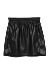 Twinset Faux-Leather Mini Skirt