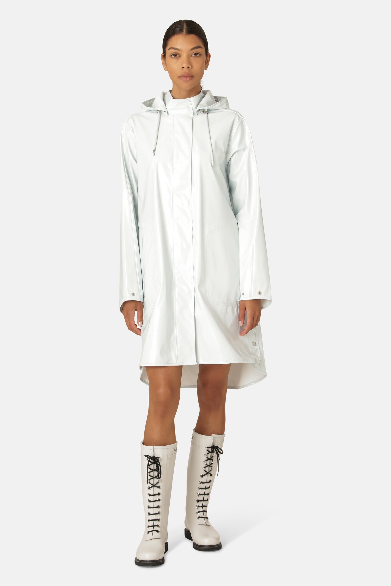 Ilse jacobsen store blue raincoat