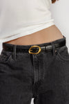 Black Suede Studio Iconic Belt