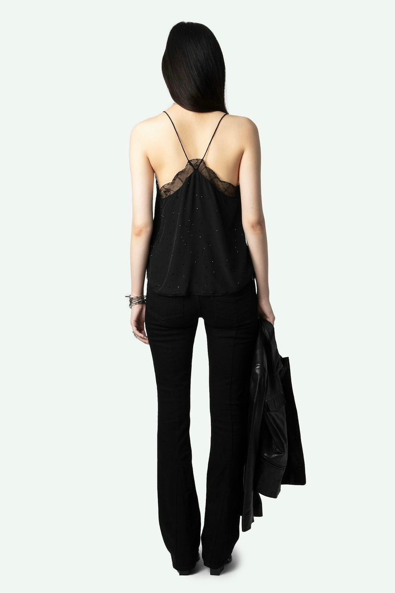 Zadig & Voltaire Christy Diamanté Silk Camisole